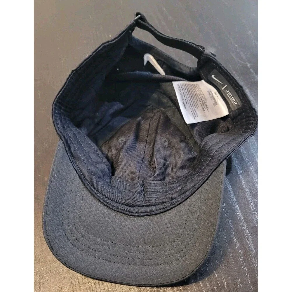 Nike Hat Cap Strapback Infant Black Dri-Fit Polyester Swoosh